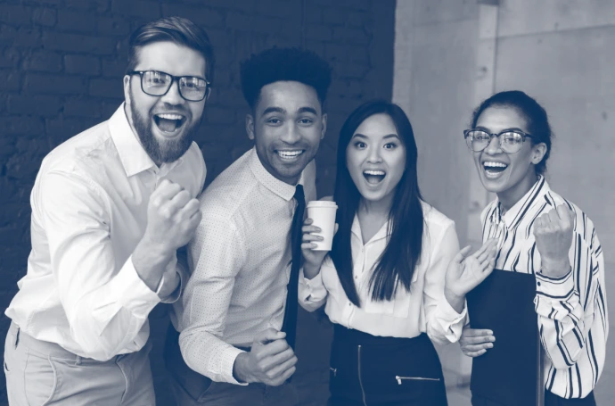 Partners celebrating success